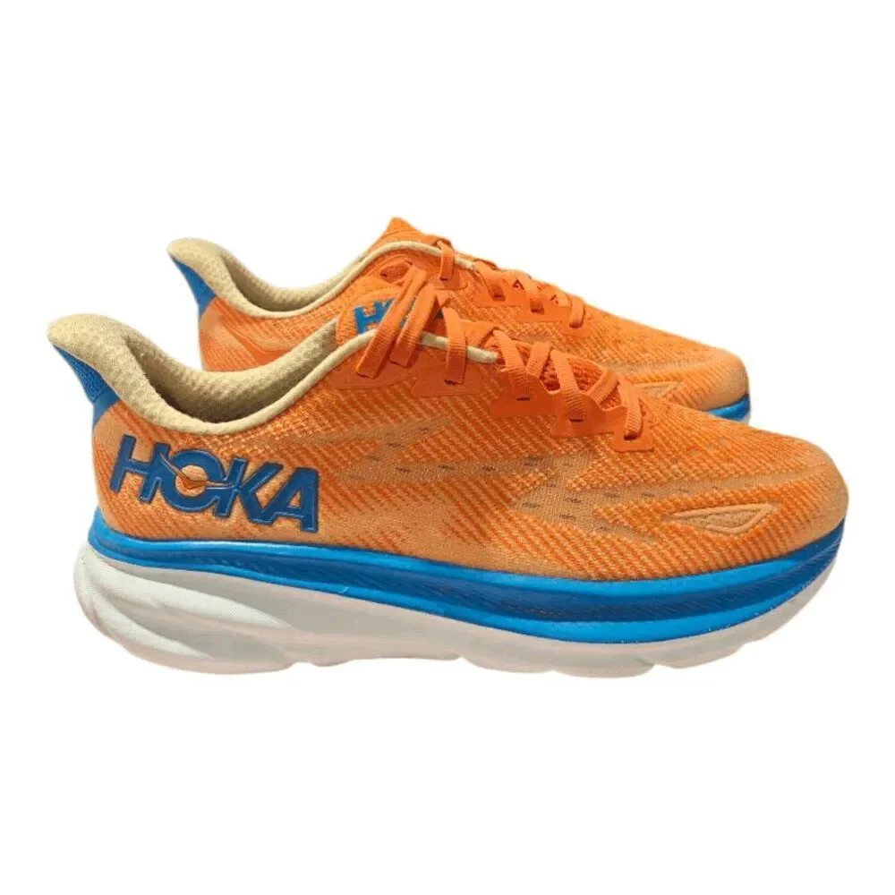 HOKA ONE ONE Clifton 9 'Low Vibrant Orange Impala' Running Shoes Size 8.5D